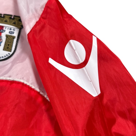 Vintage Macron SC Braga 2010-2011 Warmup Pullover Windbreaker Jacket Mens Small - Picture 5 of 12